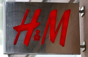 A company logo is pictured outside a branch clothing company H&M in Manchester northern England, March 17, 2016. REUTERS/Phil Noble/File Photo